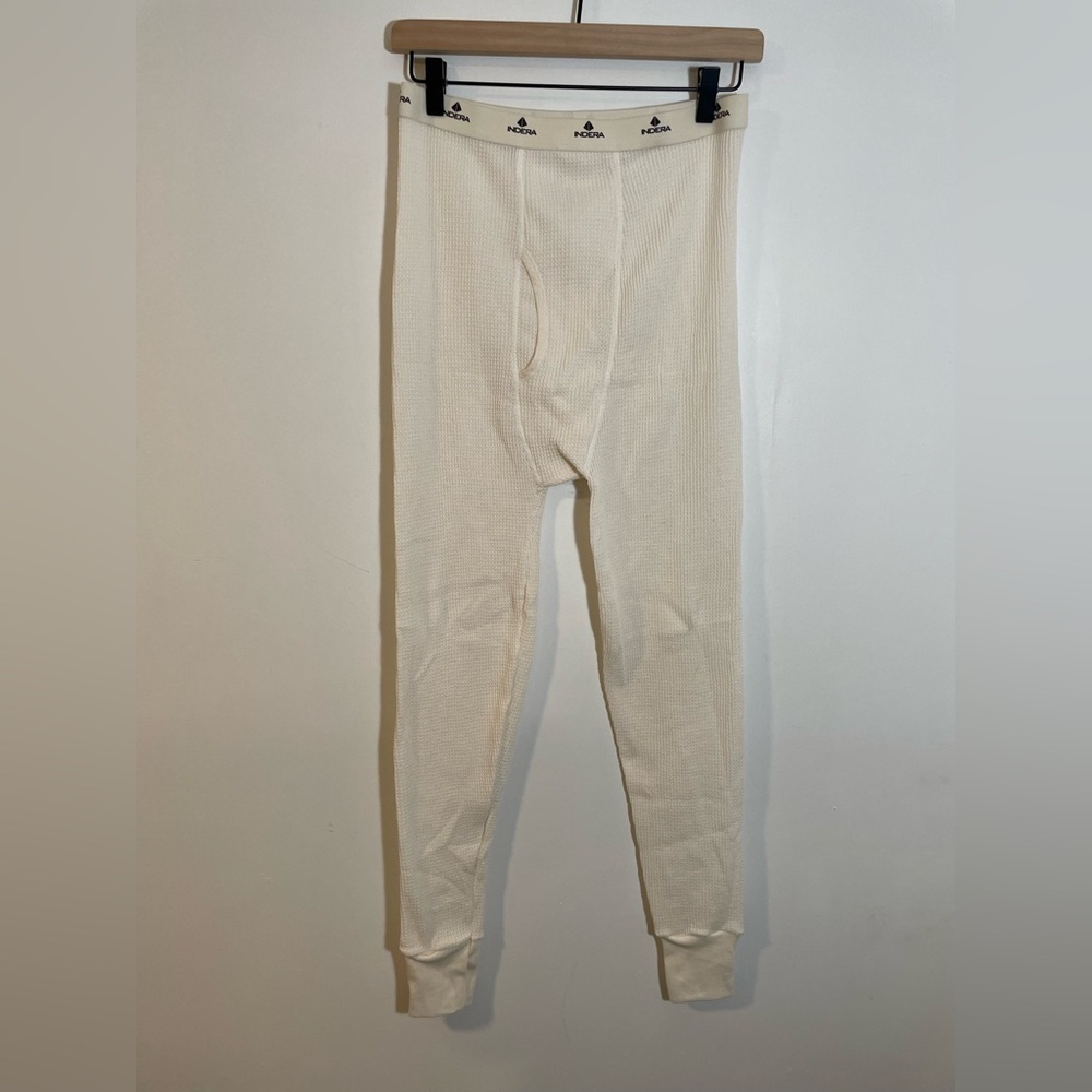 Indera Men's Traditional Waffle Thermal Underwear Bottoms Sz Medium Layer Warmth